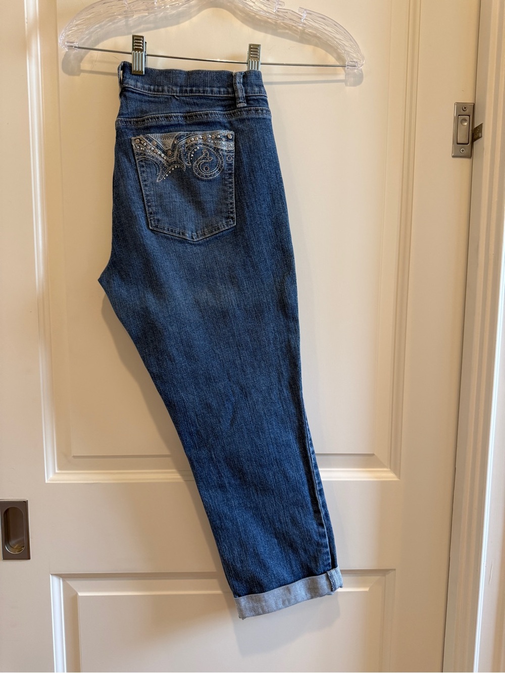 White House Black Market Noir Crop Jeans